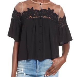 For Love and Lemons Carmine Top
